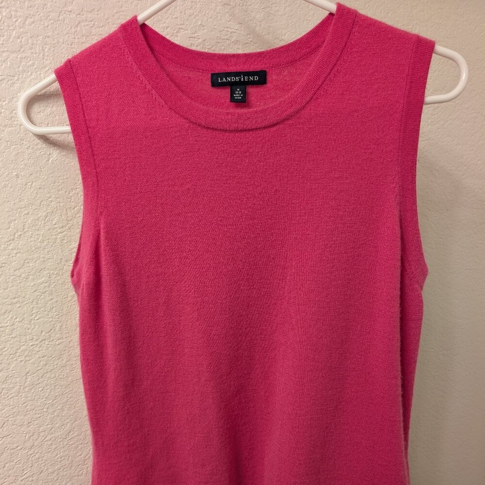 Lands End 100% Cashmere Sweater Vest Women